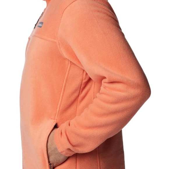 Men’s Columbia Granite Mountain Orange Fleece Jacket - Picture 3 of 8